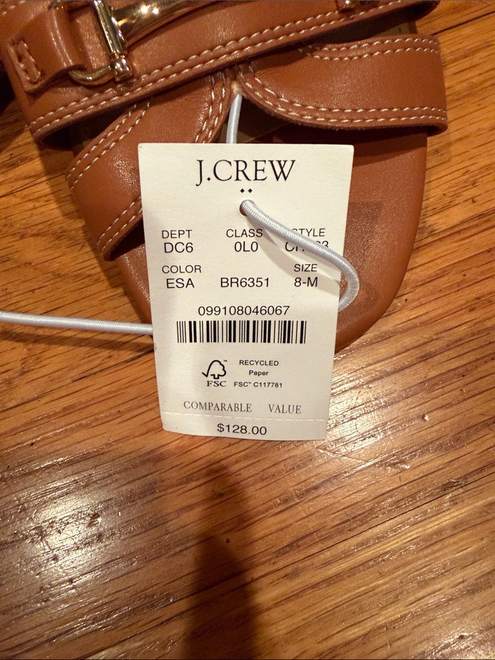 J. Crew Brown Leather Buckle Slide Mules - Picture 2 of 5